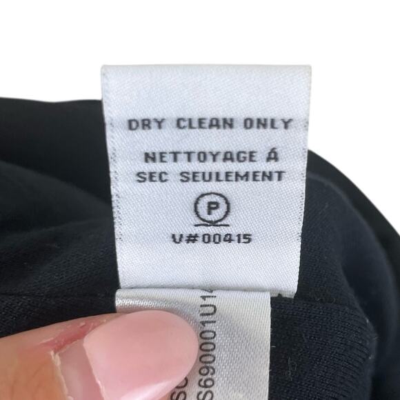 Diane Von Furstenberg Black Floral Lace Frayed End Zip Up Lined Pencil Skirt - Picture 9 of 9